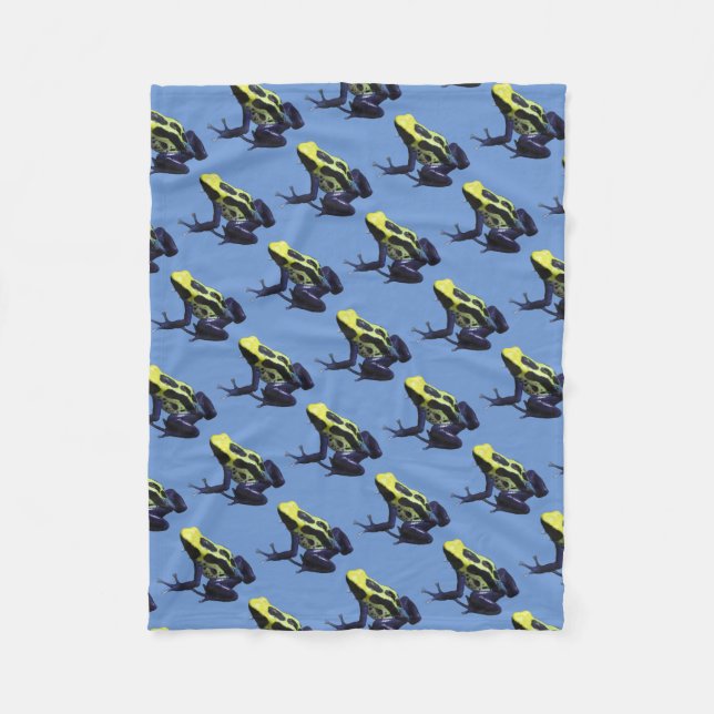 Poison Dart Frog Fleece Blanket (Front)