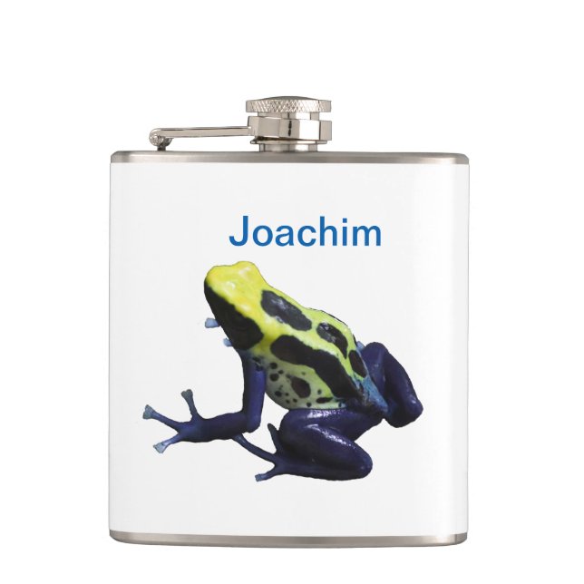 Poison Dart Frog Hip Flask (Front)