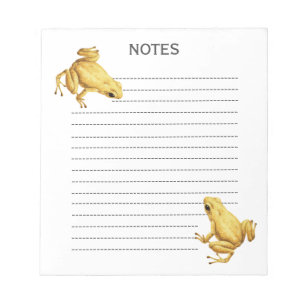 Poison dart frog notepad
