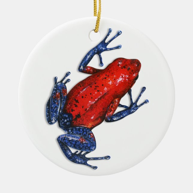 Poison Dart Frog Ornament (Front)