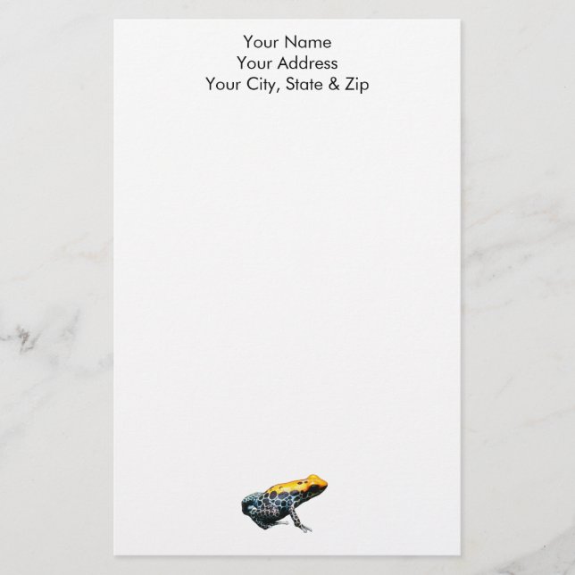 Poison Dart Frog Stationery (Front)