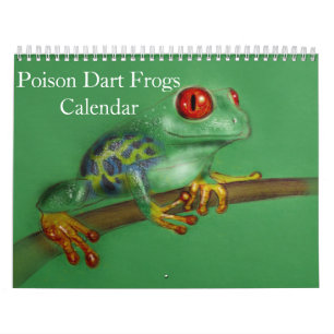 Poison dart frogs calendar 2026