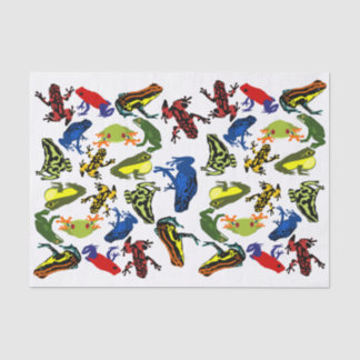 Poison Dart Frogs, kids Amphibian Tree Bullfrog Tissue Paper