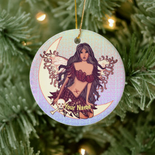 Poison Fairy Ceramic Ornament
