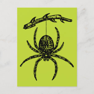Poison Green Spider Postcard