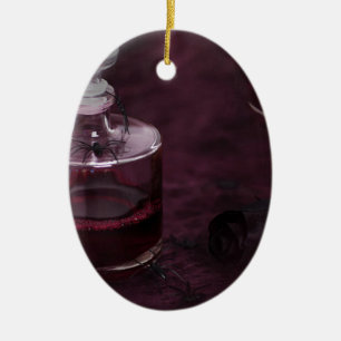 poison halloween ceramic tree decoration