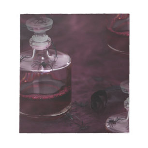 poison halloween notepad