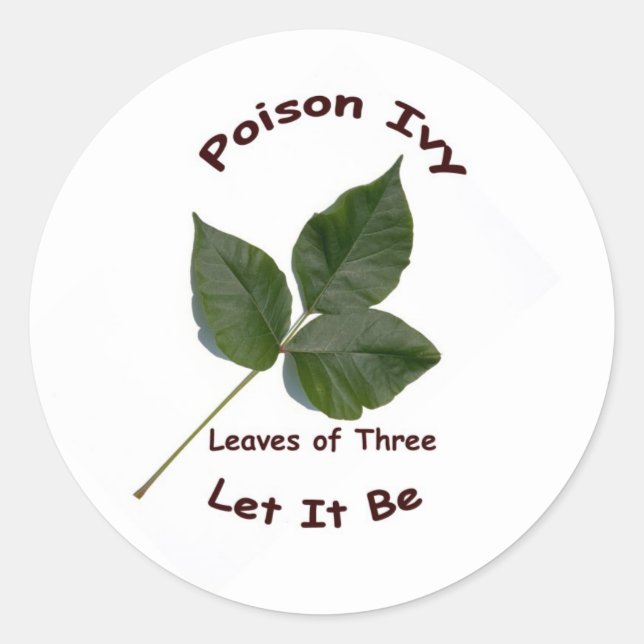 Poison Ivy Classic Round Sticker (Front)
