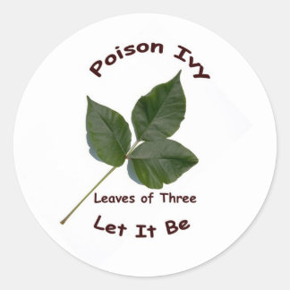 Poison Ivy Classic Round Sticker