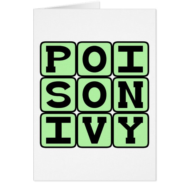 Poison Ivy, Itchy Plant (Front)