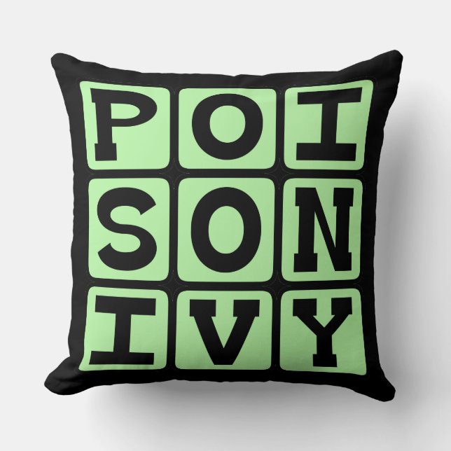 Poison Ivy, Itchy Plant Cushion (Front)