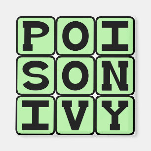Poison Ivy, Itchy Plant Magnet