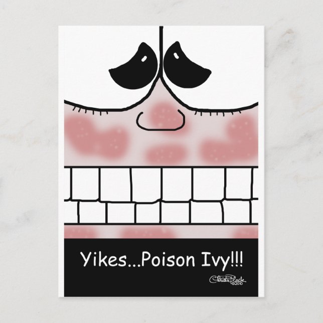 Poison Ivy Rash Postcard (Front)