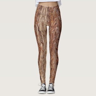 poison ivy roots on tree trunk leggings