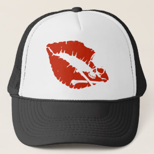 poison lips trucker hat