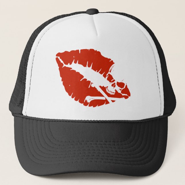 poison lips trucker hat (Front)