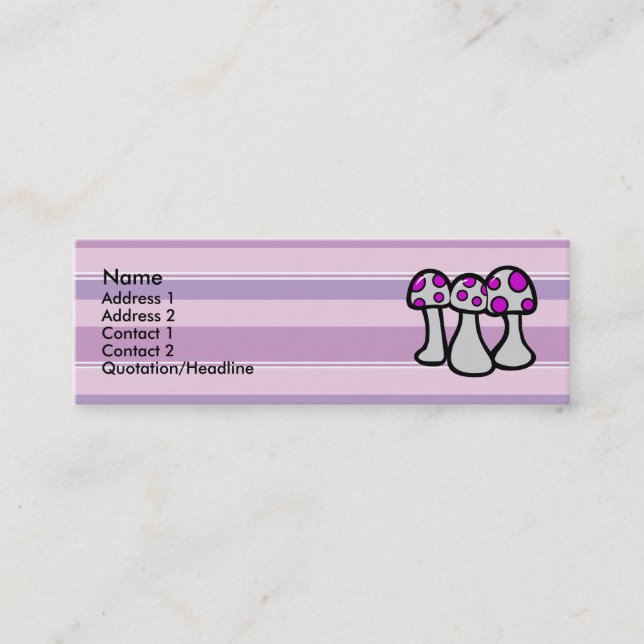 Poison Mushroom Profile Cards (Front)