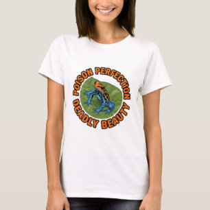 Poison Perfection Deadly Beauty Frog Illustration T-Shirt