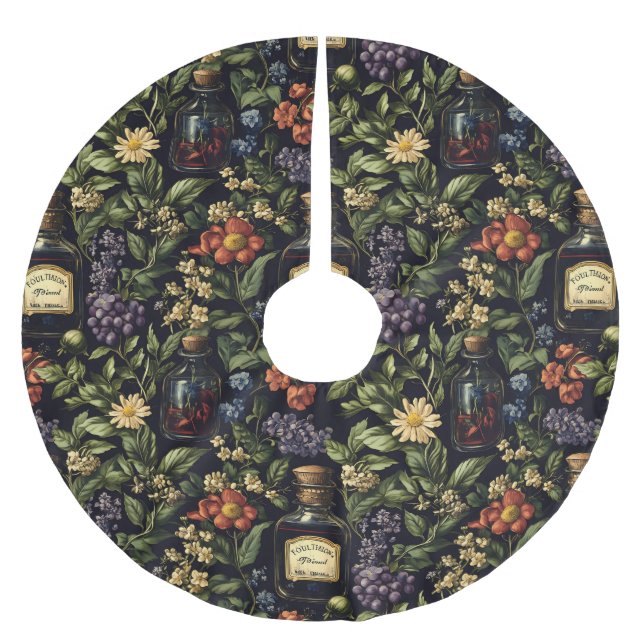 Poison Petals Brushed Polyester Tree Skirt (Front)