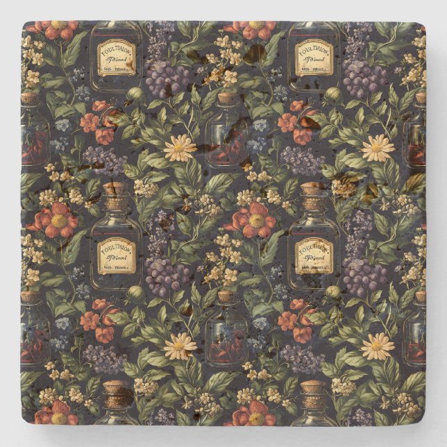 Poison Petals Stone Coaster (Front)