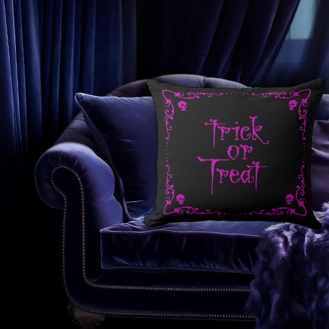 Poison Purple Trick or Treat  Cushion (Creator Uploaded)