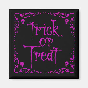 Poison Purple Trick or Treat Magnet