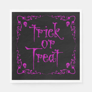Poison Purple Trick or Treat Napkin