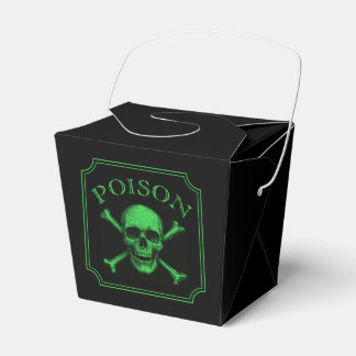 Poison Skull and Crossbones Halloween Design Print Favour Box