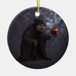 Poisoned apple ceramic tree decoration