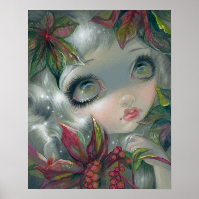 Poisonous Beauties 8:  Castor Bean Fairy Art PRINT (Front)