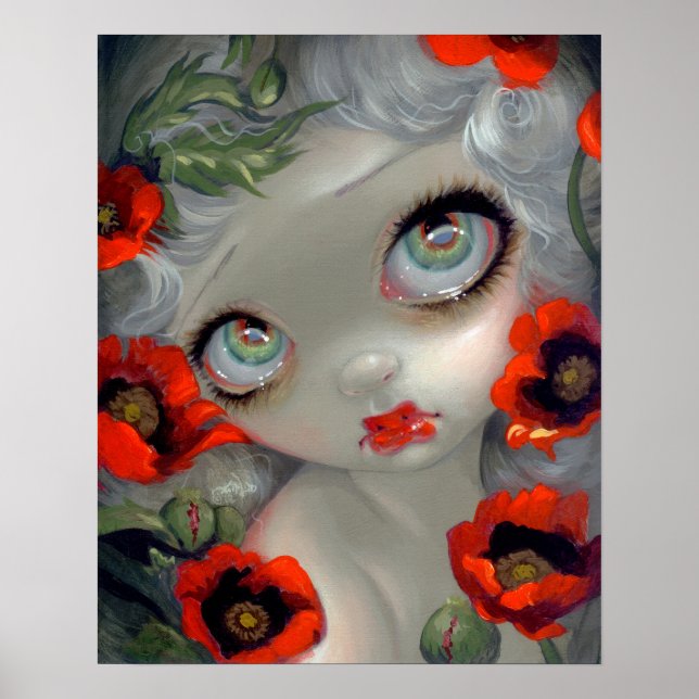 Poisonous Beauties III: Opium Poppy ART PRINT (Front)