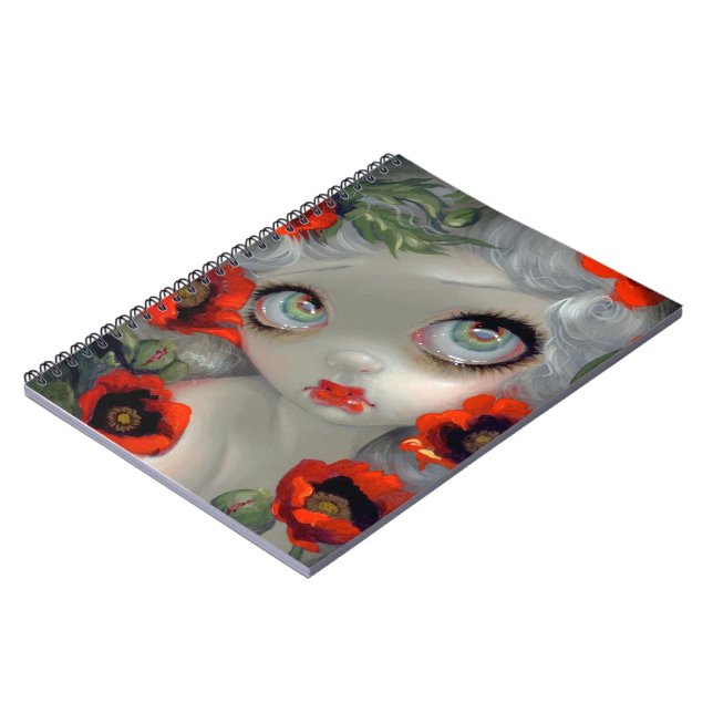 "Poisonous Beauties III: Opium Poppy" Notebook (Left Side)