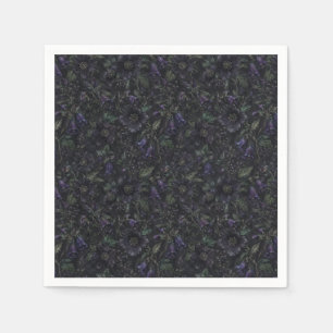 Poisonous Cottagecore Belladonna & Black Hellebore Napkin