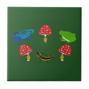 Poisonous Forest Halloween Ceramic Tile