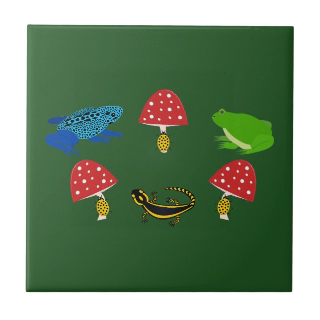 Poisonous Forest Halloween Ceramic Tile (Front)