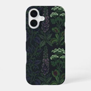 Poisonous Plants Dark Botanical Pattern Phone Case