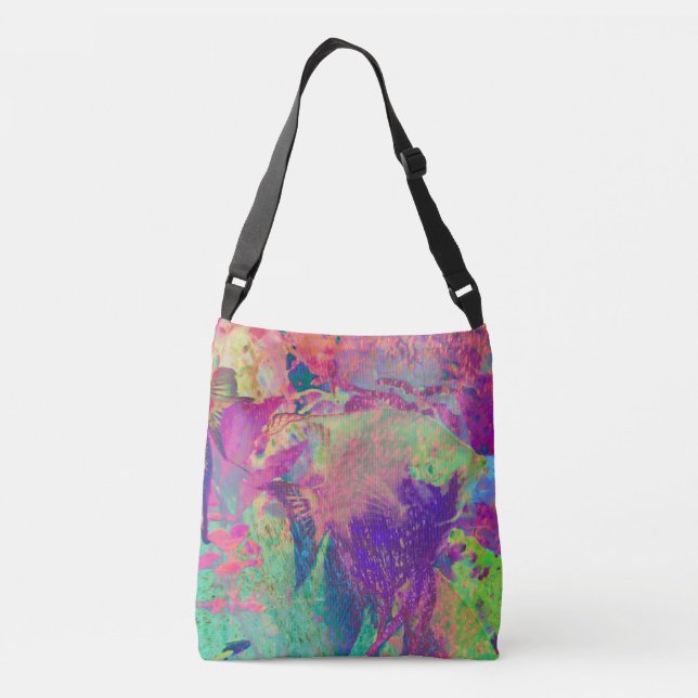 Poisson exotique multicolore crossbody bag (Back)