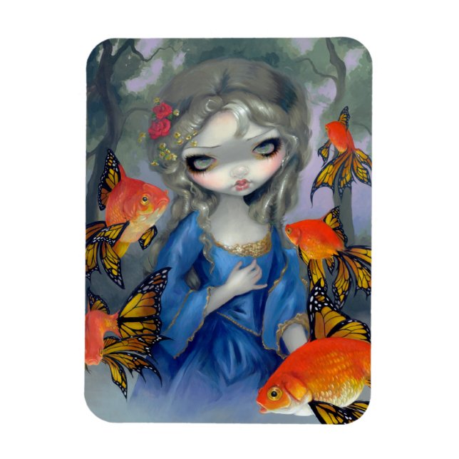 Poissons Volants: Les Poissons Rouges Flex Magnet (Vertical)