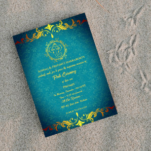 Poite Janeu Upanayanam Hindu Holy Thread Floral Invitation