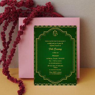 Poite Janeu Upanayanam Hindu Holy Thread Floral Invitation