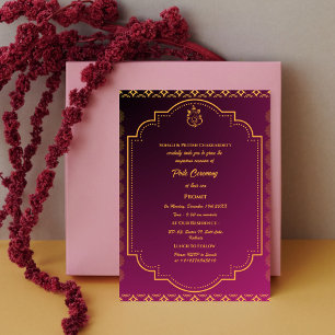 Poite Janeu Upanayanam Hindu Holy Thread Floral Invitation