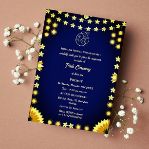 Poite Janeu Upanayanam Hindu Holy Thread Floral Invitation