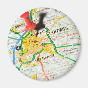 Poitiers, France Magnet