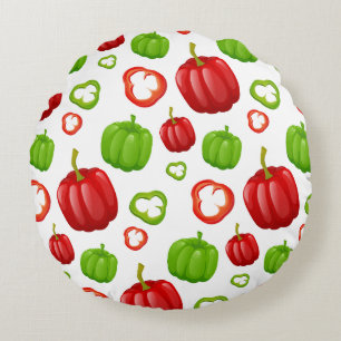 Poivrons Round Cushion