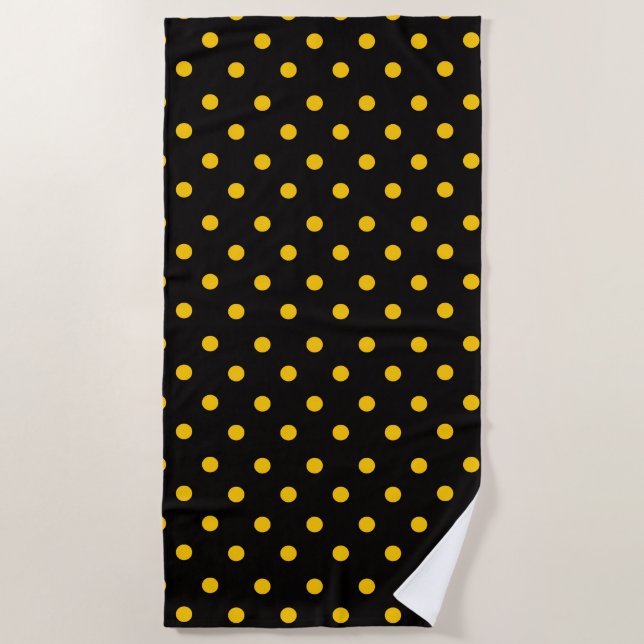 Poka Dot Pet Beach Towel (Front)