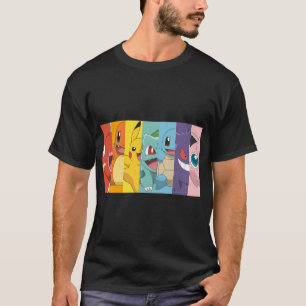 Pokã©Mon Shot Poke Portrait Rainbow T-Shirt
