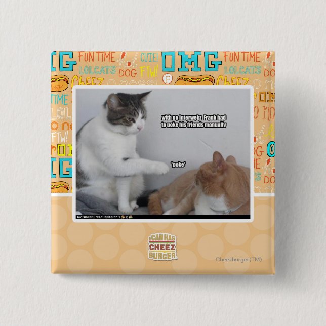 Poke. 15 Cm Square Badge (Front)