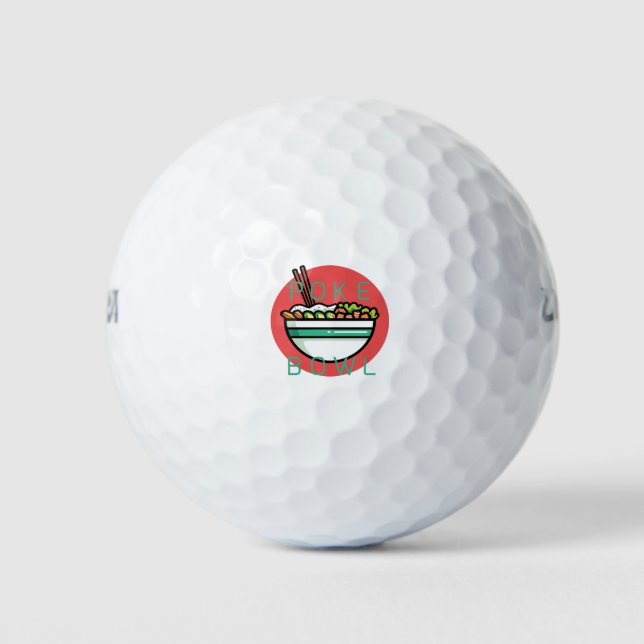 Poke Bowl Golf Balls (Front)