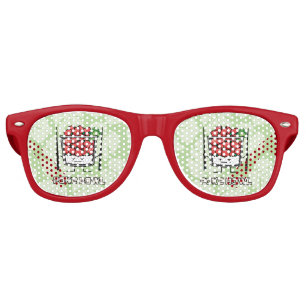 Poke bowl Hawaii raw fish salad chopsticks aku Retro Sunglasses