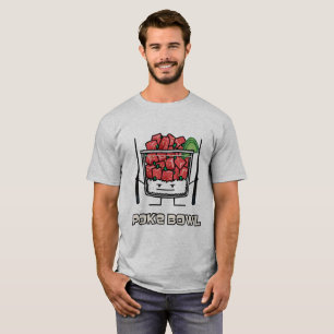 Poke bowl Hawaii raw fish salad chopsticks aku T-Shirt